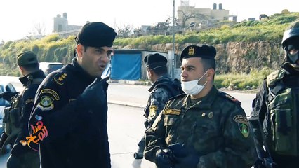 شاهد جهود الشرطة الفلسطينية للحد من التجوال تحسبا لكورونا