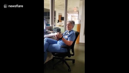 Florida nurse sings song about COVID-19 on ukulele to boost team morale