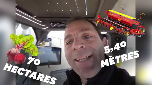 Pendant le confinement, les leçons de maths d'un agriculteur depuis son tracteur