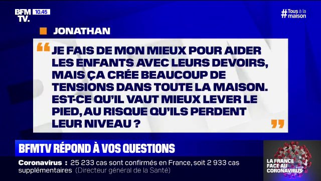 En confinement, comment s'organiser avec les enfants au niveau des devoirs ?