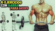 6 EJERCICIOS Con BARRA  Para Los BICEPS!!!