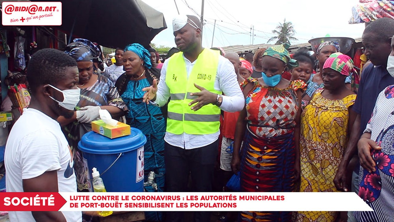 Lutte contre le coronavirus : Les autorités municipales de Port-Bouët sensibilisent les populations