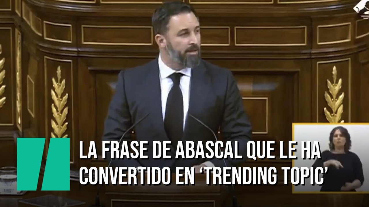 La frase de Santiago Abascal en el Congreso que le ha convertido de ...