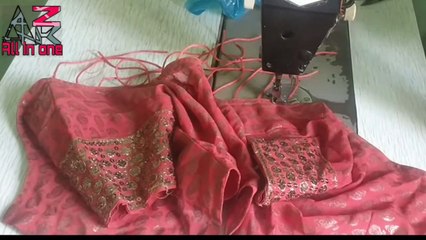 Beaded neck design for party wear