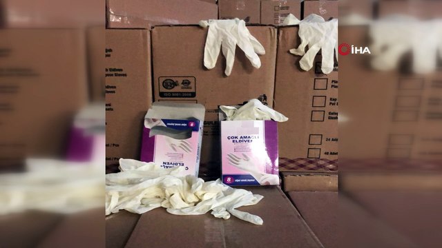 Kaçak yolla yurt dışına çıkarılmak istenen 86 bin adet tıbbi eldiven ele geçirildi