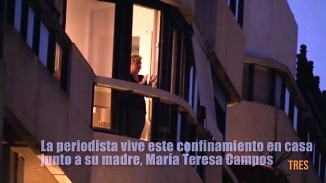 Terelu Campos sale a aplaudir a diario a las 20.00 horas para agradecer el esfuerzo de los sanitarios