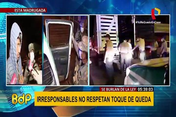 Santa Anita: más de cuarenta detenidos en operativo en pleno toque de queda