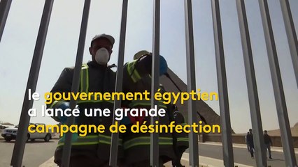Coronavirus : l’Egypte désinfecte les pyramides de Gizeh
