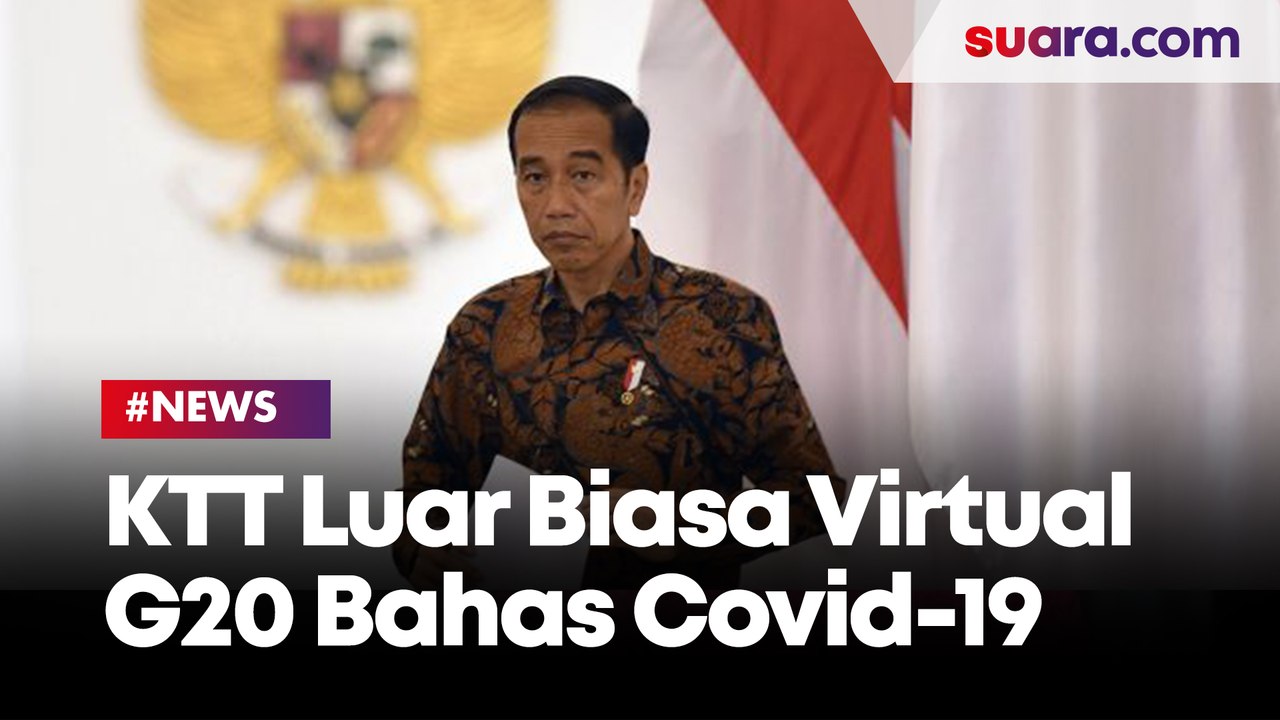 KTT Luar Biasa Virtual G20 di Istana Bogor Bahas Covid-19