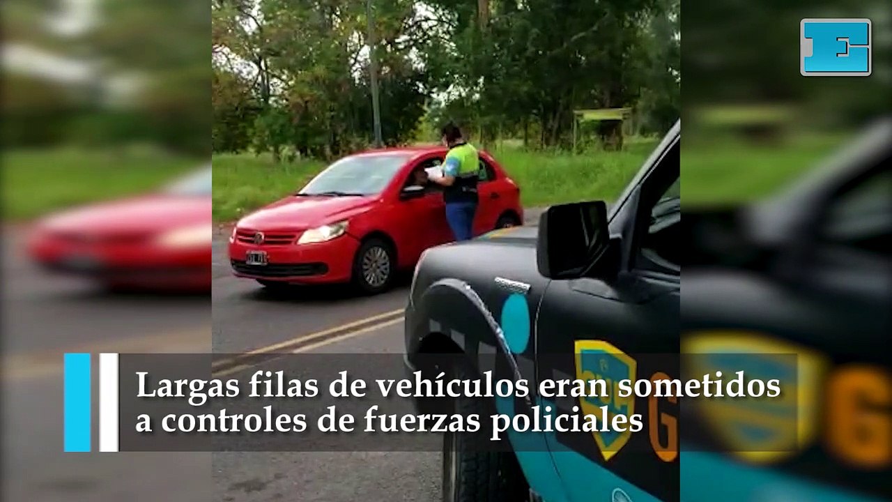 Siguen los controles de restricción en los accesos de La Plata