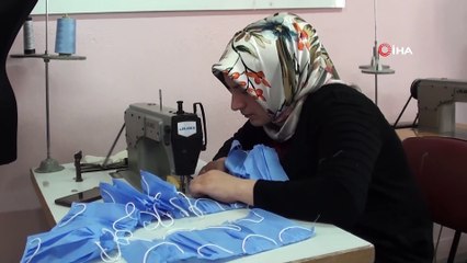 Nene Hatun’un torunları maske üretimi için seferber oldu