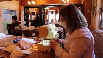 Sağlık çalışanları için maske üretiliyor - KARABÜK