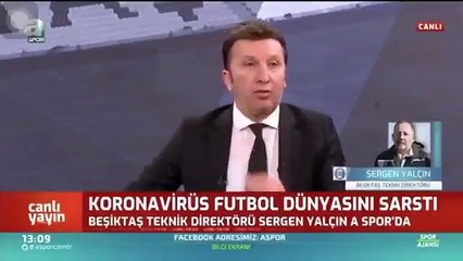 Sergen Yalçın'ın canlı yayında virüs cevabı, yıktı geçti