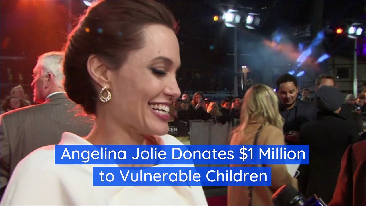 Angelina Jolie Donates $1 Million to Vulnerable Children