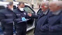Polis evden çıkamayan yaşlı adamın pazar ihtiyacını karşıladı