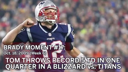 Tom Brady No. 17 Moment: QB Throws For Six TDs Vs. Titans In Blizzard