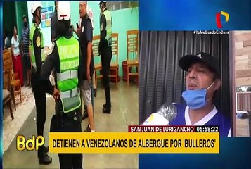 SJL: venezolanos son intervenidos en albergue por alterar la tranquilidad de la zona