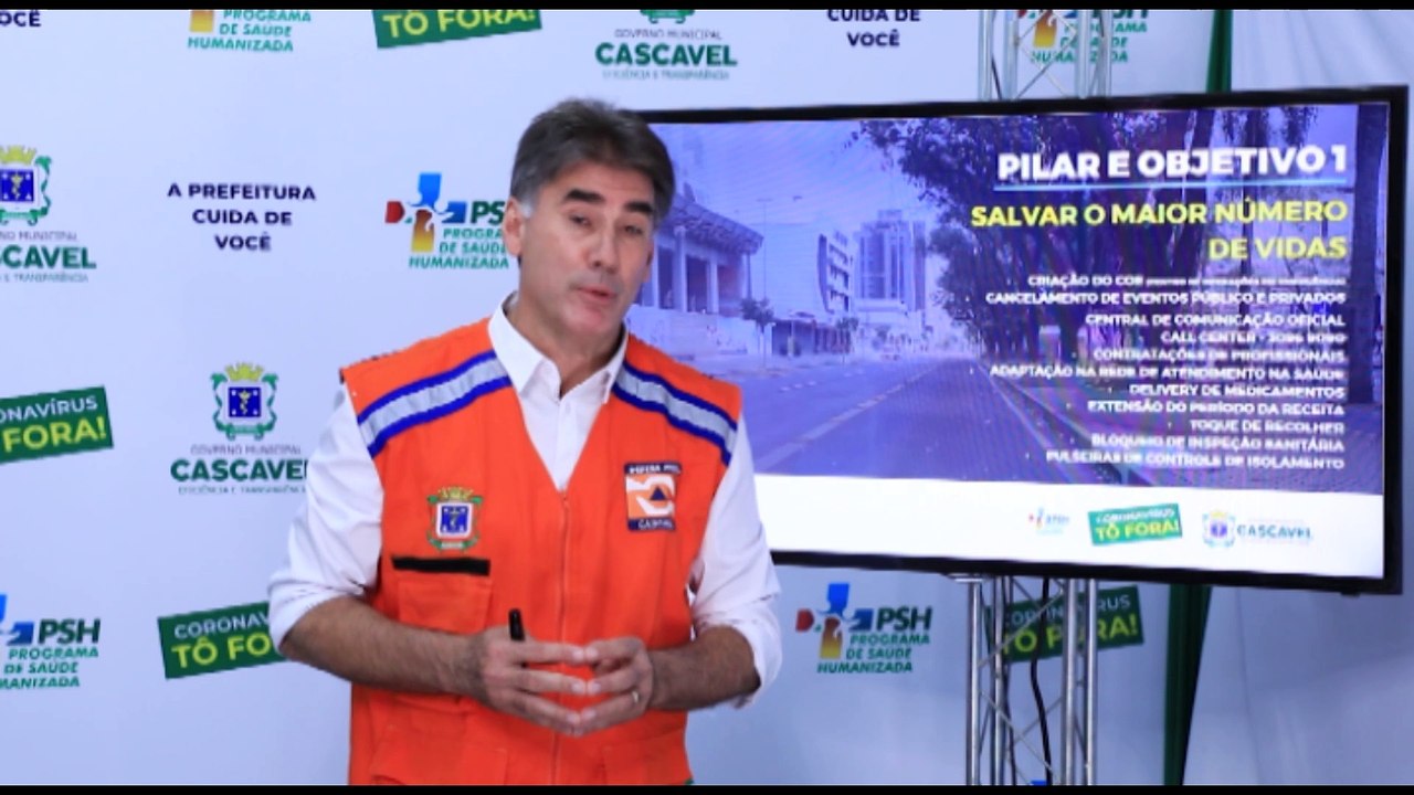 Prefeito apresenta estratégias para retomada econômica e combate e prevenção ao coronavírus