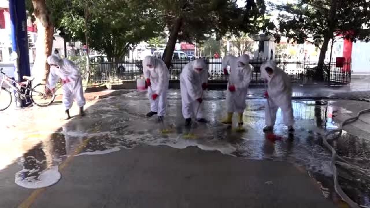 Kumluca'da koronavirüs tedbirleri