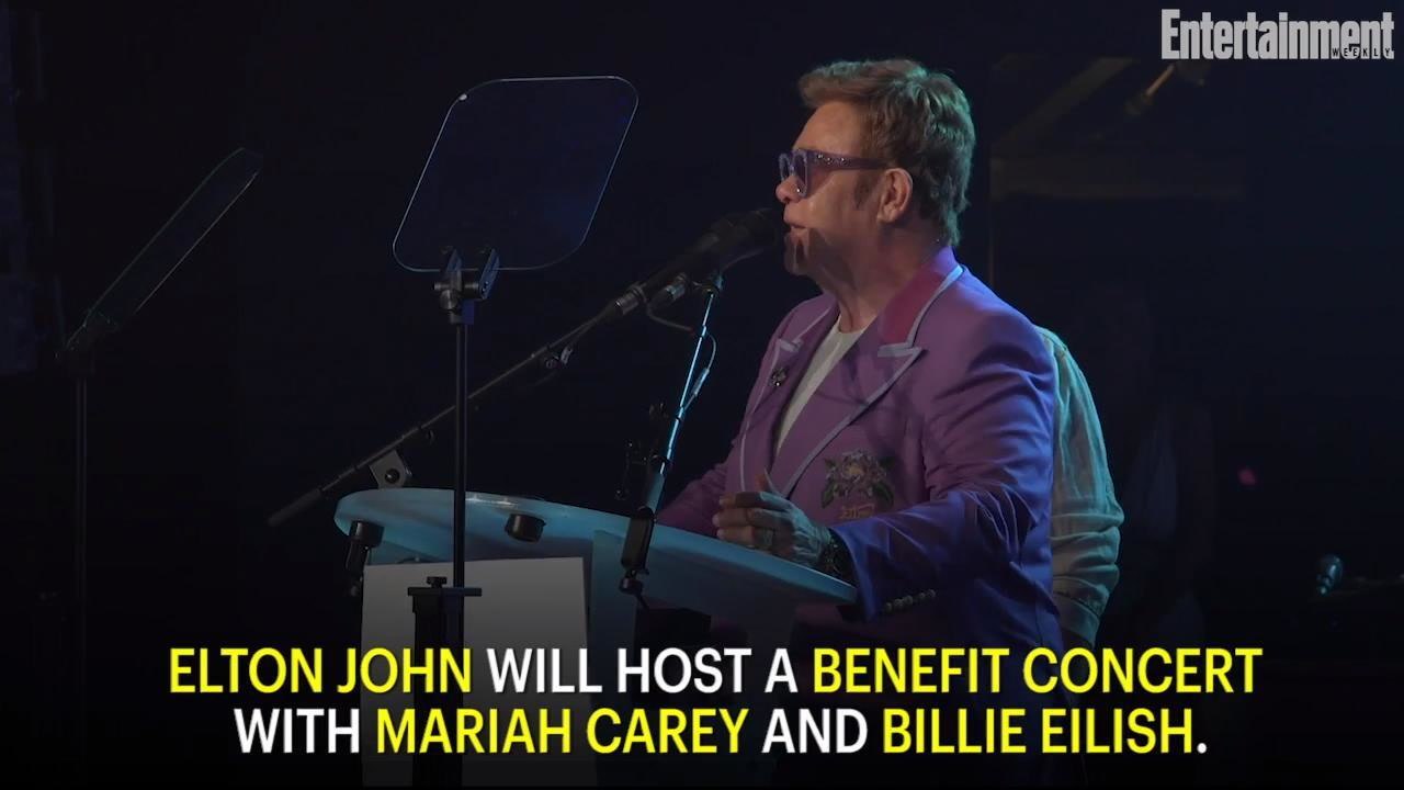 Elton John to host coronavirus benefit concert with Mariah Carey, Billie Eilish