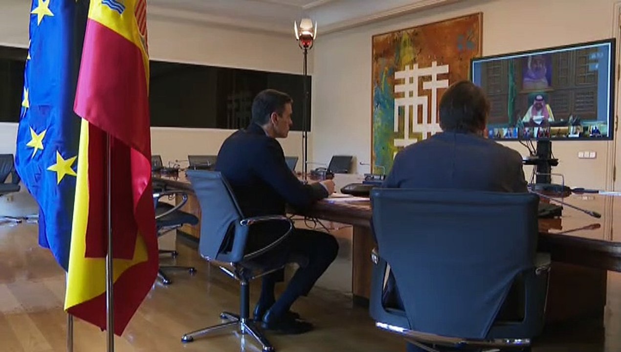 Sánchez pide al G20 acciones sanitarias y económicas coordinadas contra el COVID-19