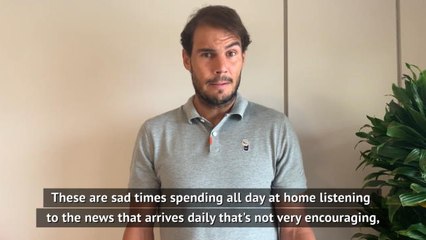 Rafael Nadal offers Red Cross support amid COVID-19 outbreak