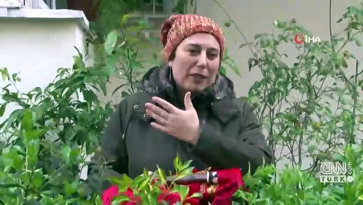 Evde kalanlar için balkondan tulum çaldı