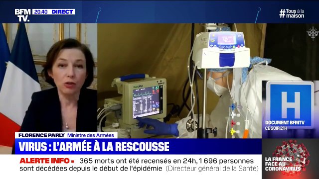 Florence Parly annonce que les unités de l'armée sont en phase de préparation pour l'opération Résilience