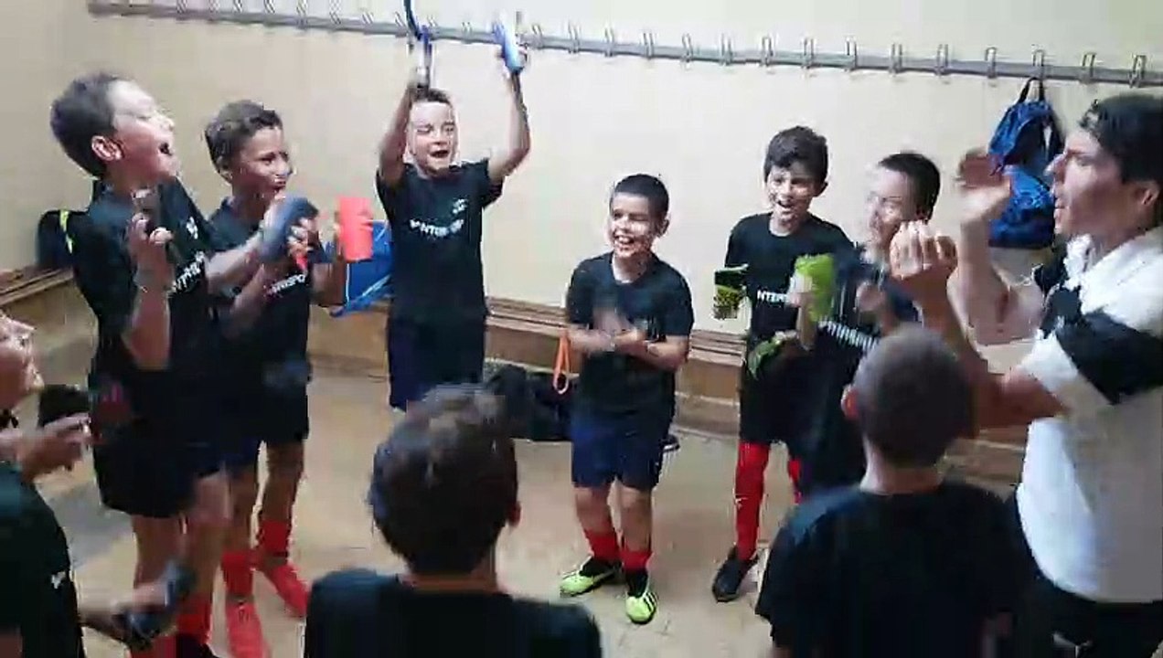 Cri de victoire des U11 contre le Hyères F.C