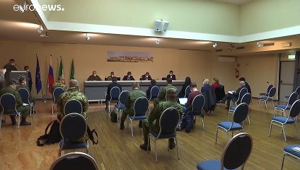 COVID-19: un convoy con médicos rusos llega a Lombardía para contener la propagación del virus