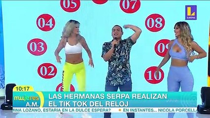 HERMANAS SERPA HACIENDO EL RETO DEL RELOJ TIKTOK 26.03.2020
