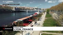 شاهد: ليون الفرنسية تتحول من مدينة الأضواء إلى مدينة أشباح