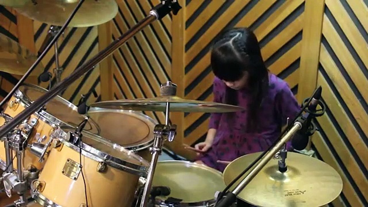 『ONE OK ROCK - The Begining（Drum Cover）』叩いてみた。９years Drummer Mana Fukuda ～福田まあな～ ( 360 X 360 )