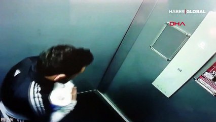 Sosyal medyada tepki çeken asansör görüntüleri