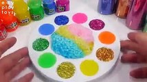 Learn Colors Slime Orbeez Toys All Mixing Slime Glitter DIY Clay Slime Toys For Kids