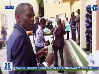 RTG / Covid 19 : Des kits d’hygiène distribués dans les commissariats de police