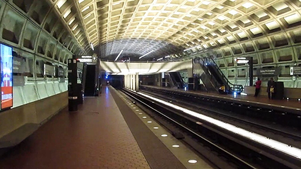 Check out the Metro Subway Line in Washington DC at Metro Center Station