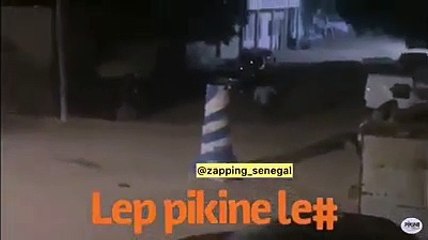 Couvre feu : Regardez comment cet homme s’est échappé devant les policiers