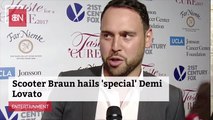 Scooter Braun Appreciates Demi Lovato