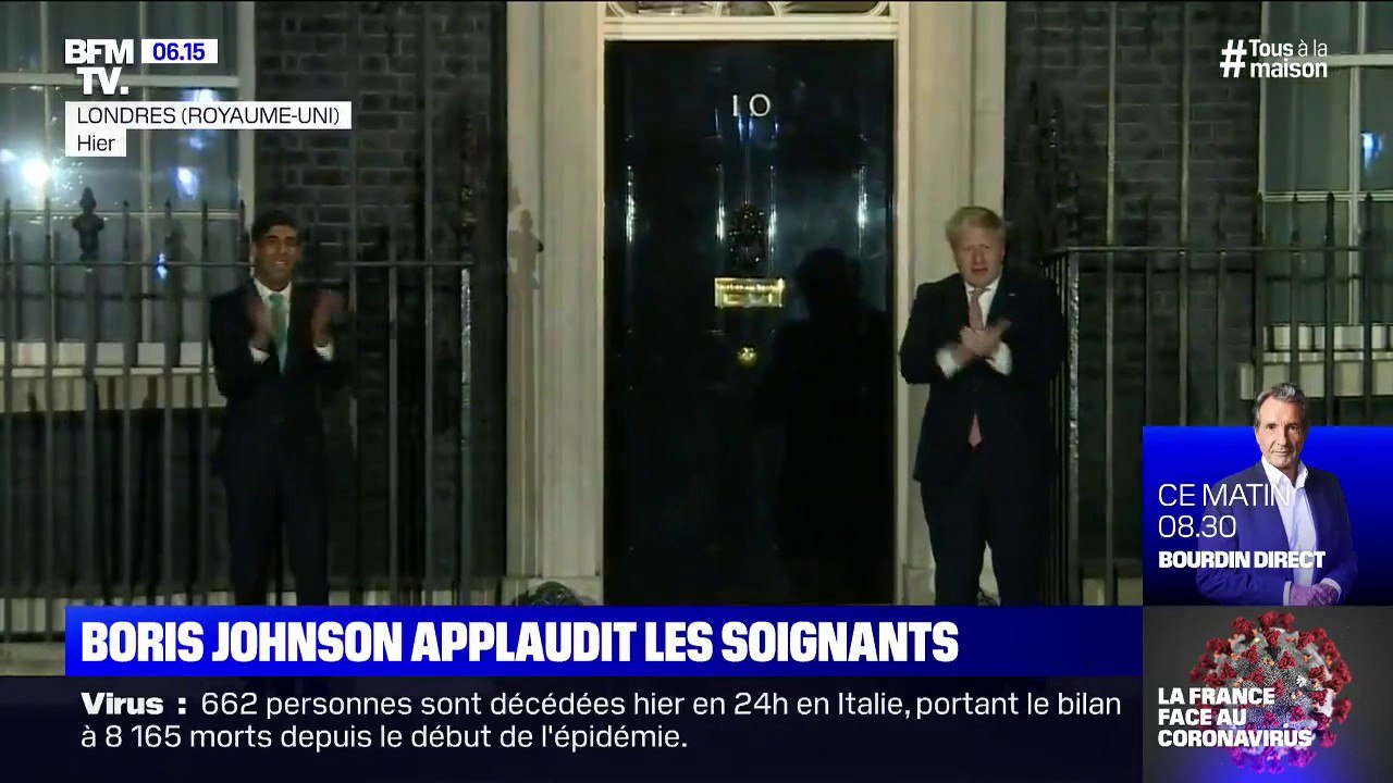 À Londres, Boris Johnson applaudit les soignant...