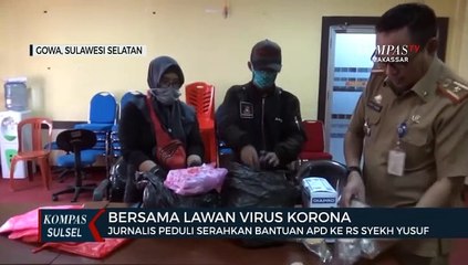 Jurnaslis Peduli Serahkan Bantuan Apd Ke Rs Syekh Yusuf