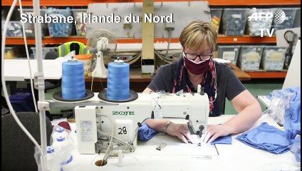 Coronavirus: une usine textile nord-irlandaise reconvertie dans les masques