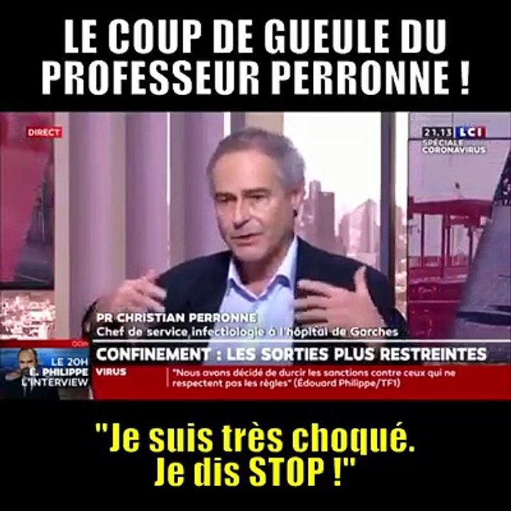 Le coup de gueule du Prof. PERONNE sur le CORANA VIRUS en FRANCE