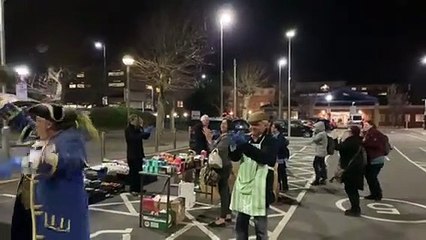 Clap for the NHS outside Worthing Hospital