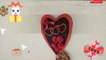 how to make heart shape card/valentine pop up card/3d heart pop up card/fun folds  heart shape card/heart shape greeting card designs/easy paper craft/black paper card/read