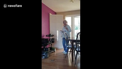 Groovy UK grandma on lockdown throws rave in her home
