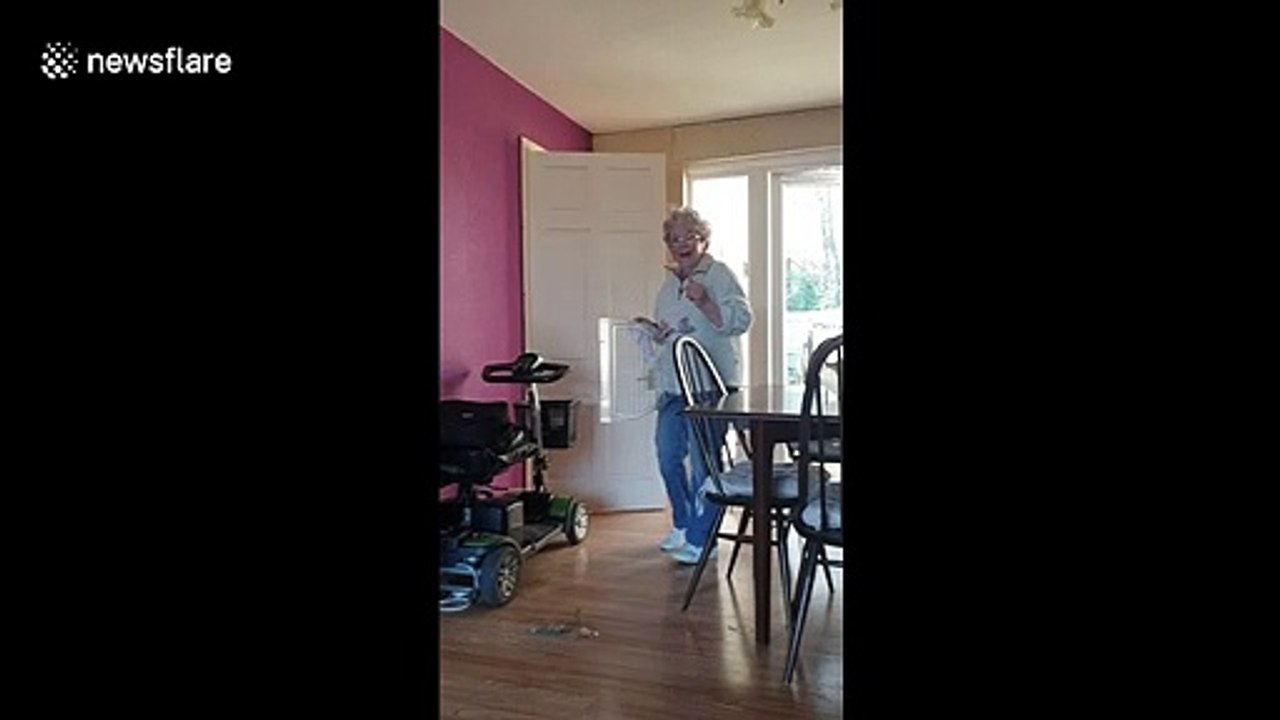 Groovy UK grandma on lockdown throws rave in her home