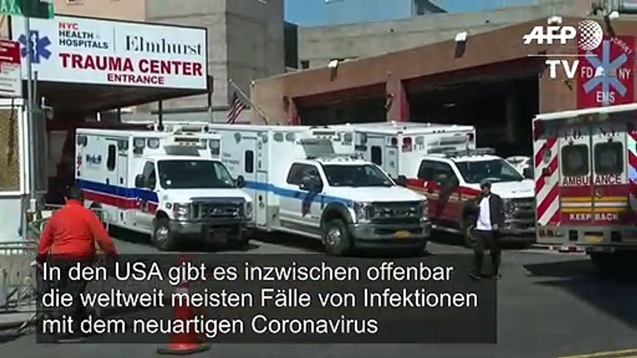 USA offenbar mit weltweit meisten Corona-Infektionen