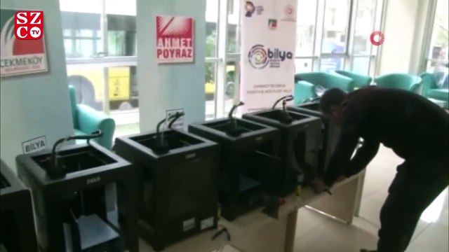 Koronavirüse karşı 3D yazıcı ile siperli maske üretimi