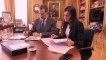 LaLos Reyes Felipe y Letizia hablan con Cáritas por videoconferencia